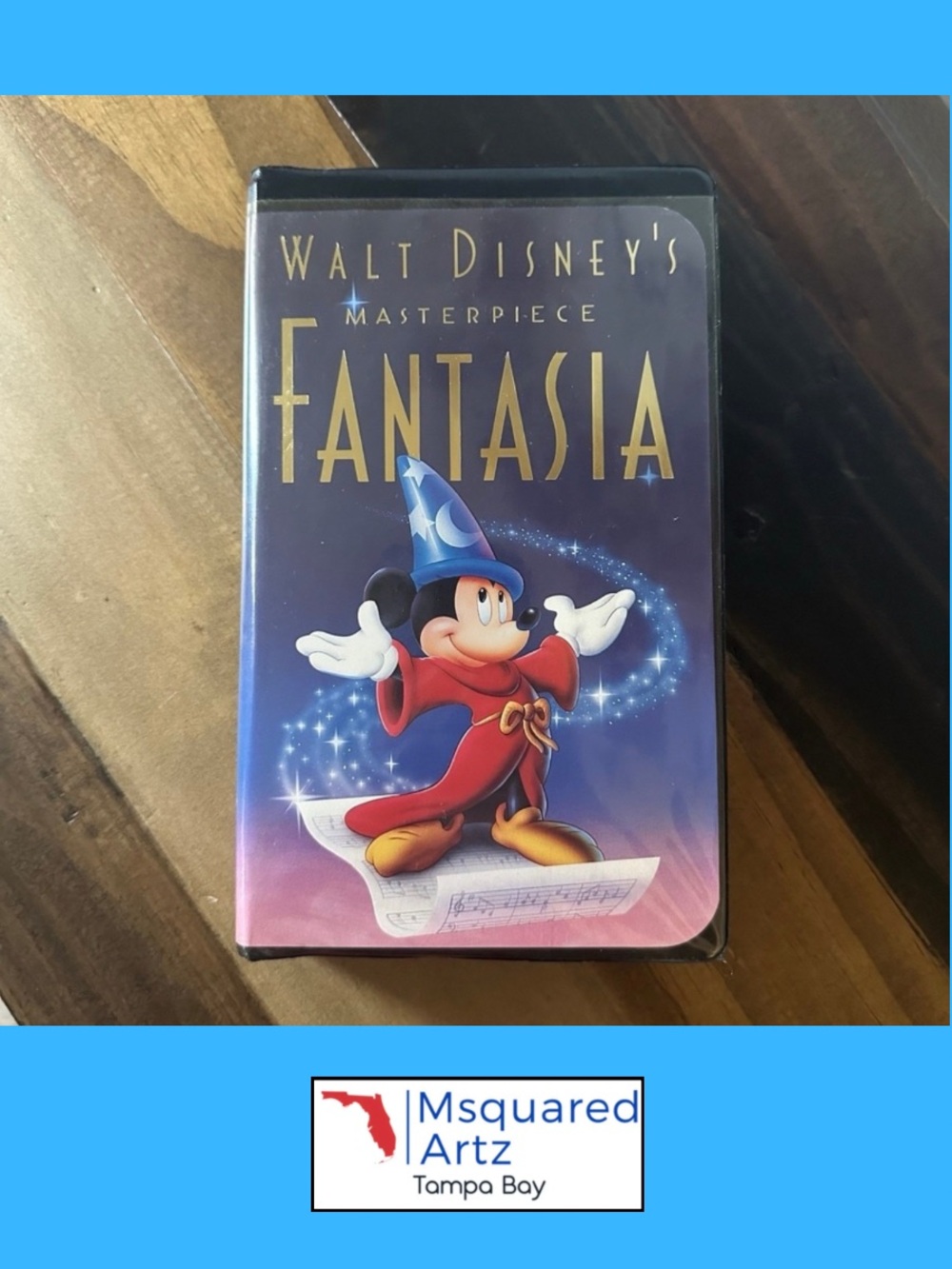 Walt Disney Fantasia VHS 1991 Masterpiece Collection Clamshell w/ Inserts